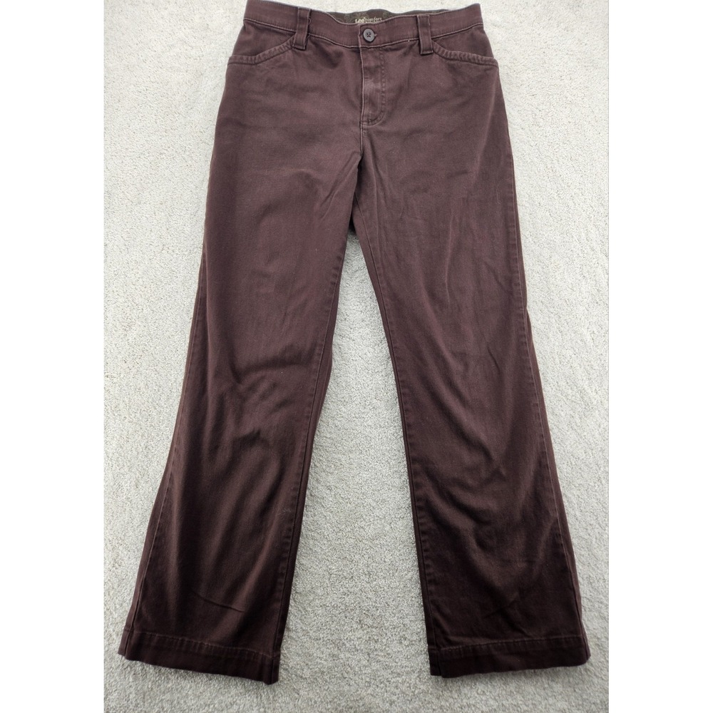Lee Women's Jeans Size 10 Medium Brown Comfort Waist Stretch Straight Leg